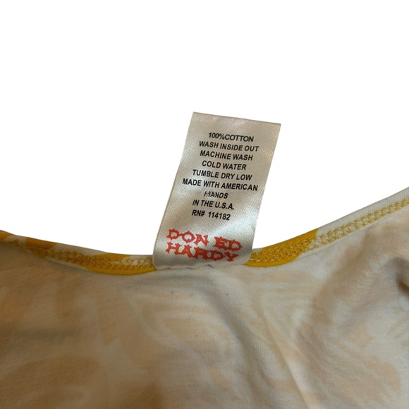 Y2K Tattoo Glam Avant Garde Ed Hardy Bodycon Dress Avant Garde Archival Dress M - Picture 13 of 13